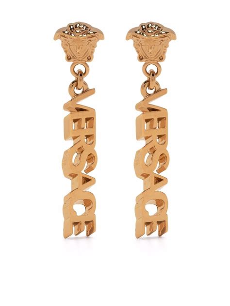 aretes versace de oro|Aretes Versace para Mujer.